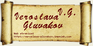 Veroslava Gluvakov vizit kartica